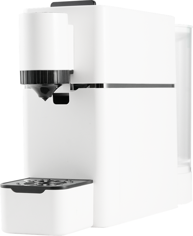Side view of an Aromi connected capsule machine